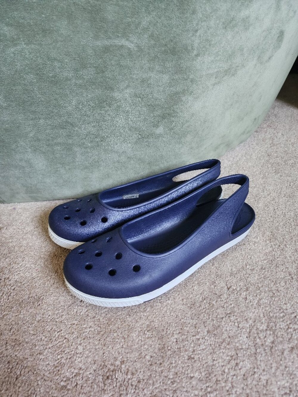 Crocs Crocband Slingback Flats 💙 Women’s Size 11 | Navy Blue | Comfy Everyday S